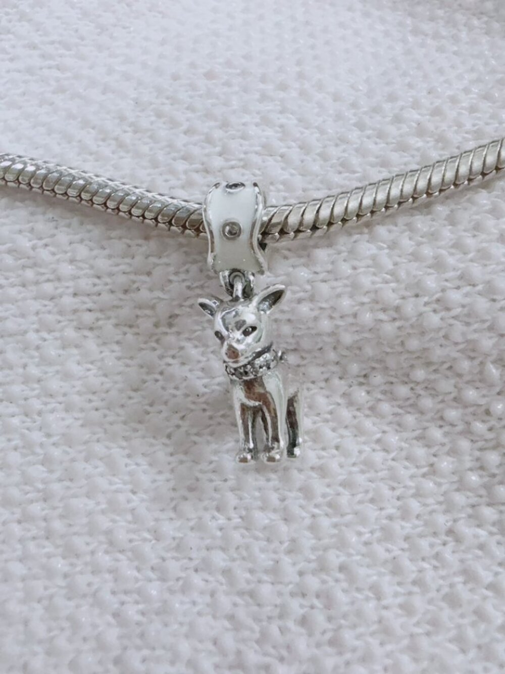 Chihuahua Dog Charm Silver Charm For Pandora Bracelet Necklace